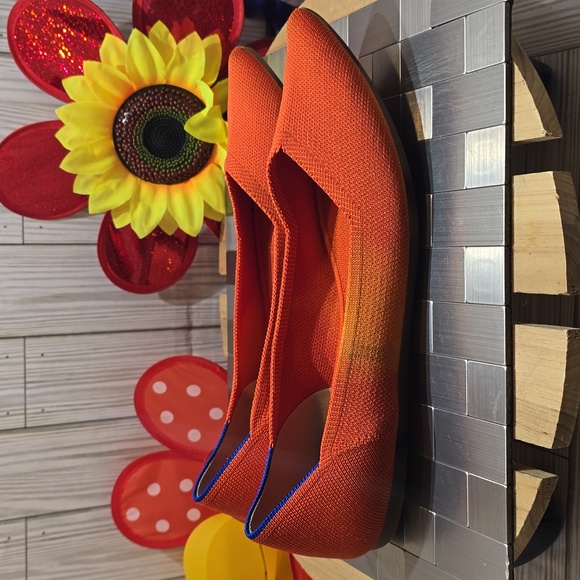 Rothy's Vibrant Orange Flats - Picture 2 of 11
